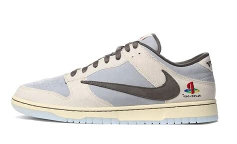 nike dunk low travis scott x playstation replica|travis scott playstation dunks price.